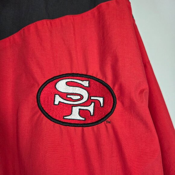 Vintage 90s NFL San Francisco 49ers Starter Pro Line Windbreaker Jacket - Picture 6 of 10